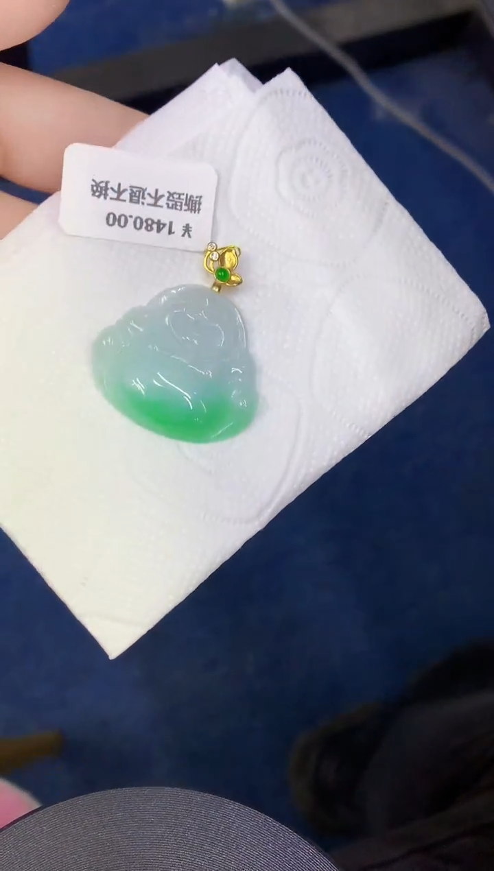 颈饰未镶嵌翡翠缅甸天然翡翠A货