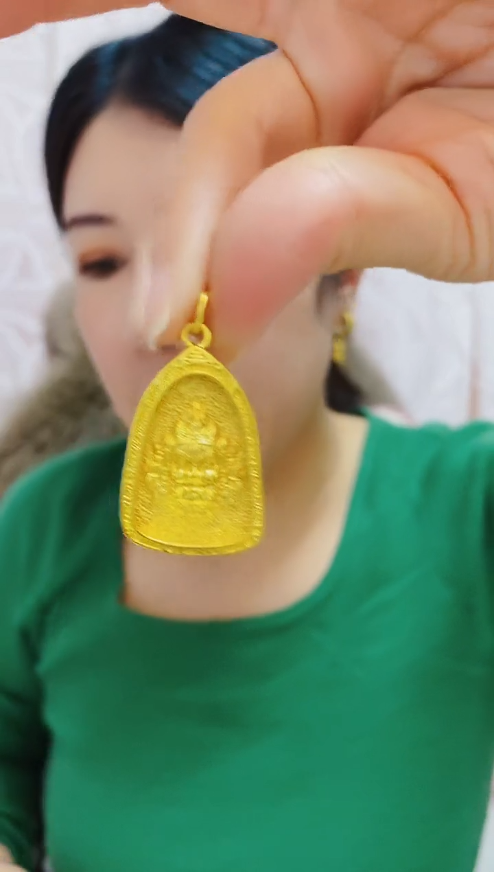 合金无044黄财神吊坠