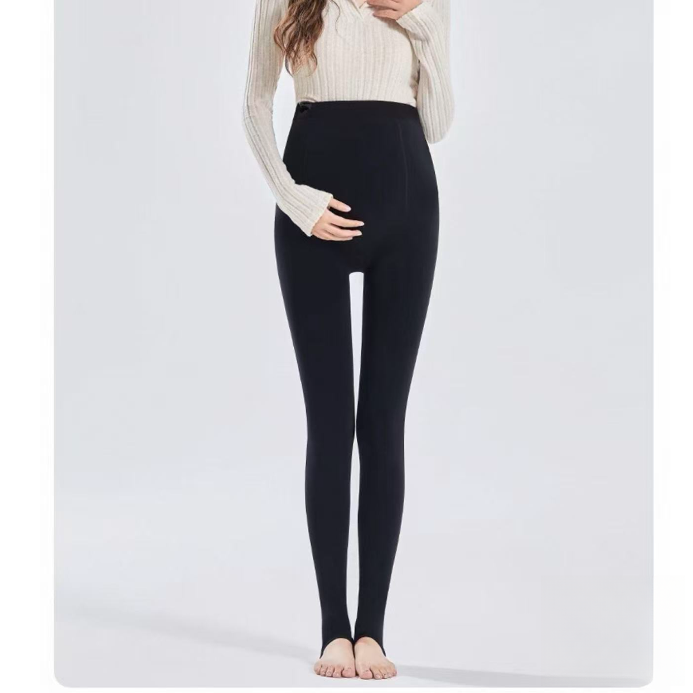 9170【300克】加绒踩脚肚子大女士可穿孕妇打底裤女