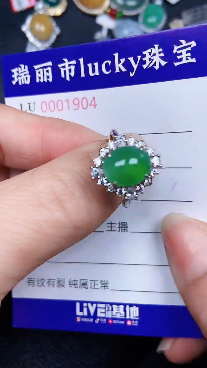 颈饰银S925镶嵌翡翠1904