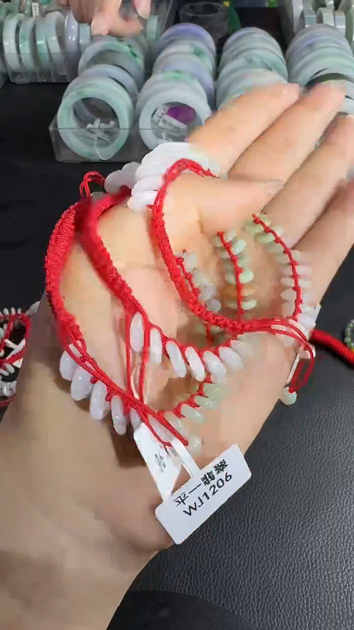 未镶嵌手链翡翠平安扣手链多样性发一