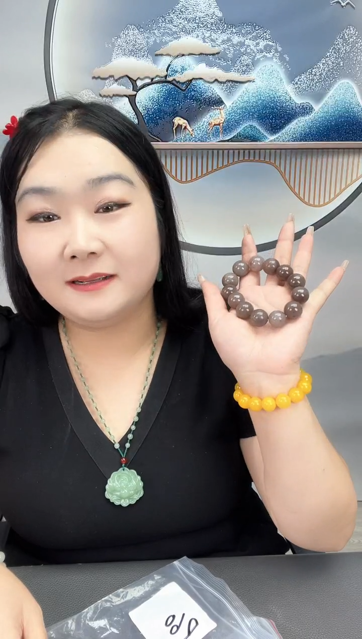 石英质玉乌兰紫手串男士未镶嵌乌兰紫手串男士