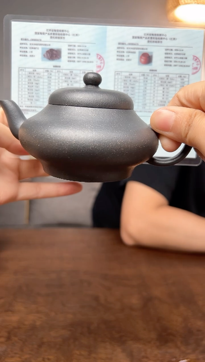 茶杯紫砂还原烧虚扁