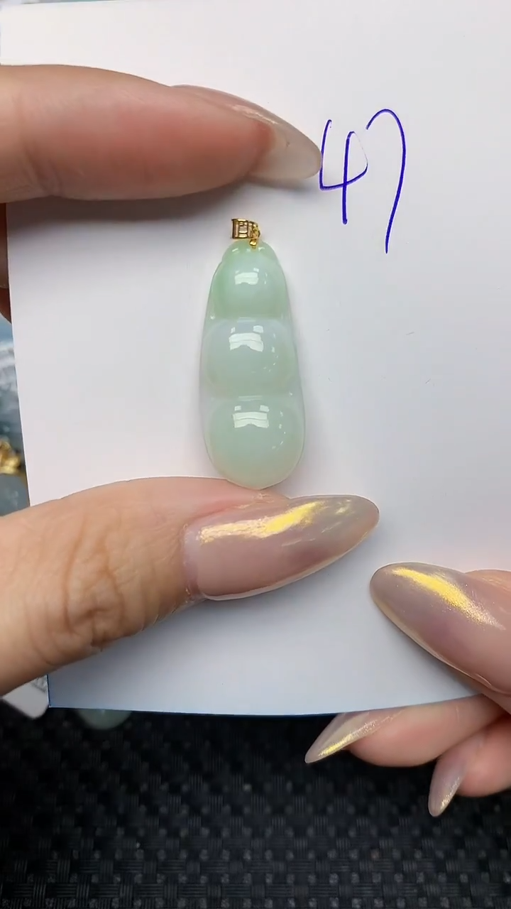 【闪购商品】翡翠颈饰18K金镶嵌 天然翡翠A货