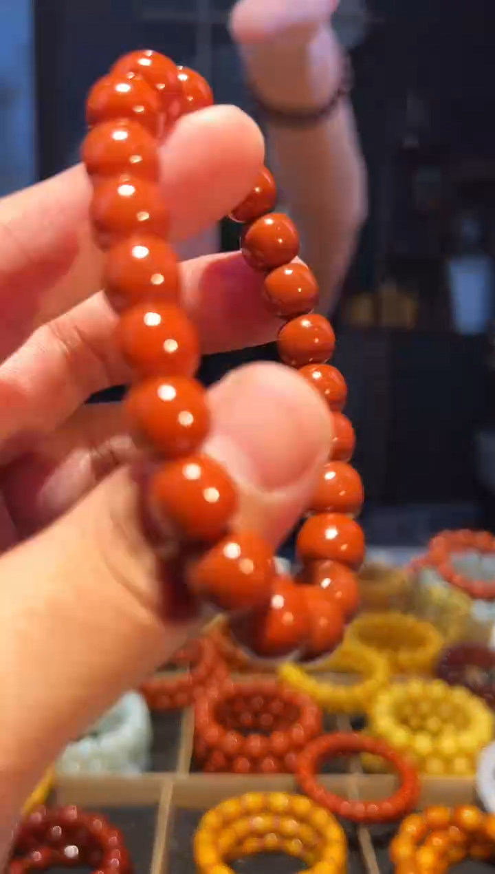 未镶嵌手链南红玛瑙10+单圈