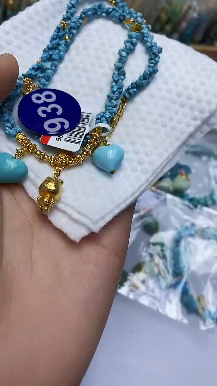 【闪购商品】绿松石项链银S925镶嵌938