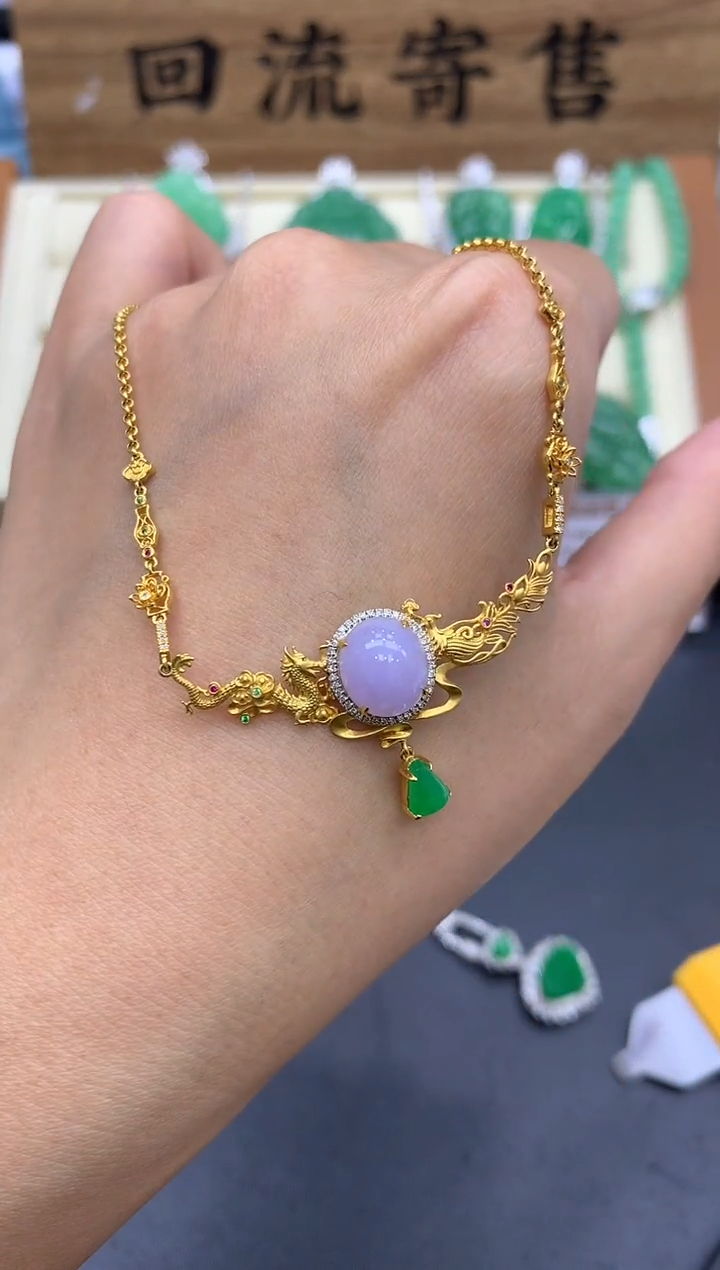 【闪购商品】翡翠颈饰18K金镶嵌576-中国好珍宝