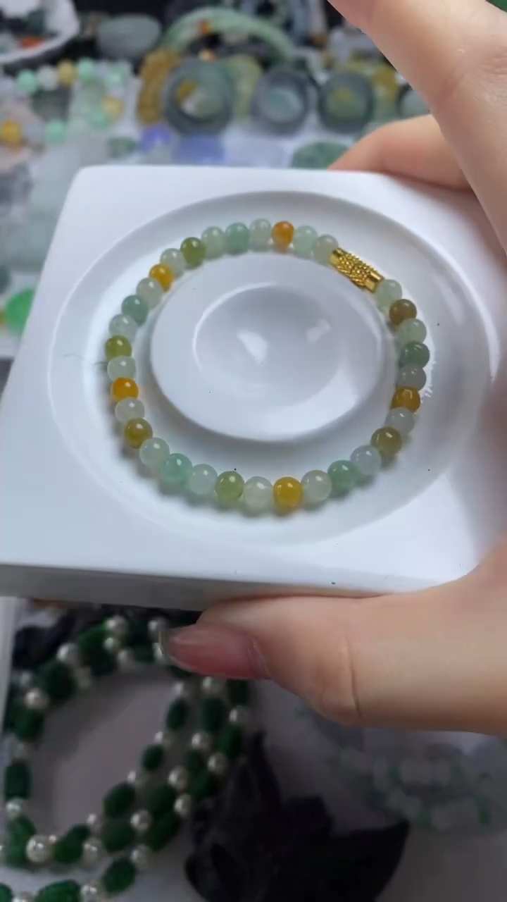 未镶嵌手链翡翠翡翠