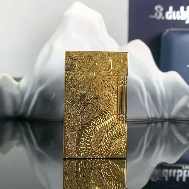 S.dubtnt 法国都柏特充气朗声打火机纯手工雕刻创意精品