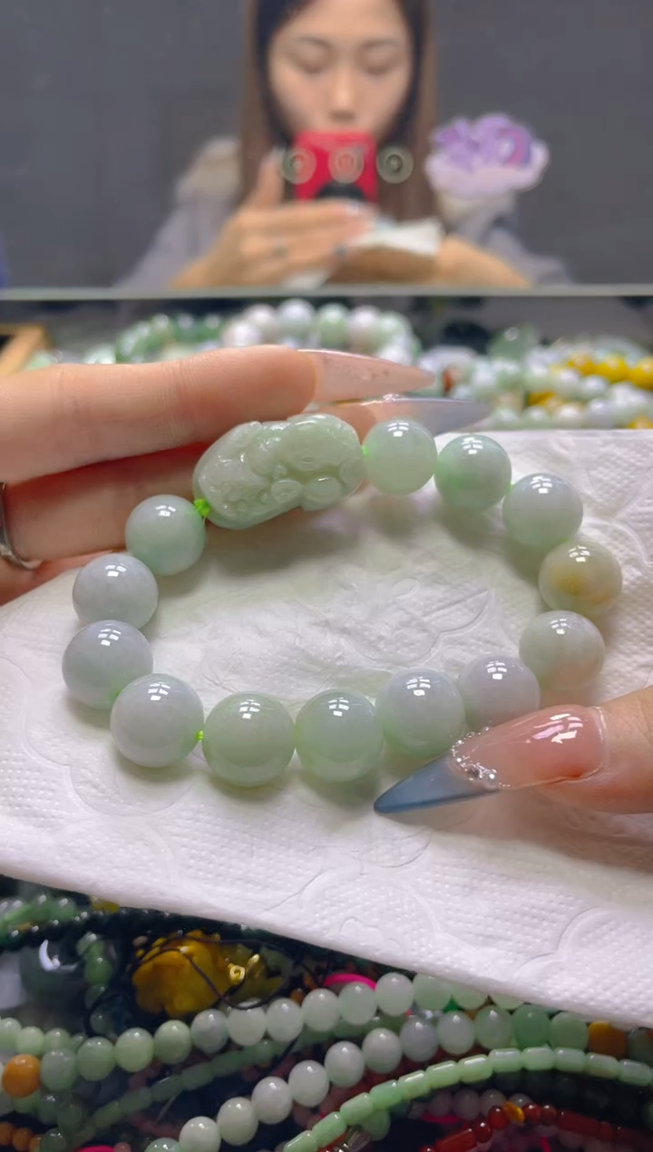 颈饰未镶嵌翡翠13MM