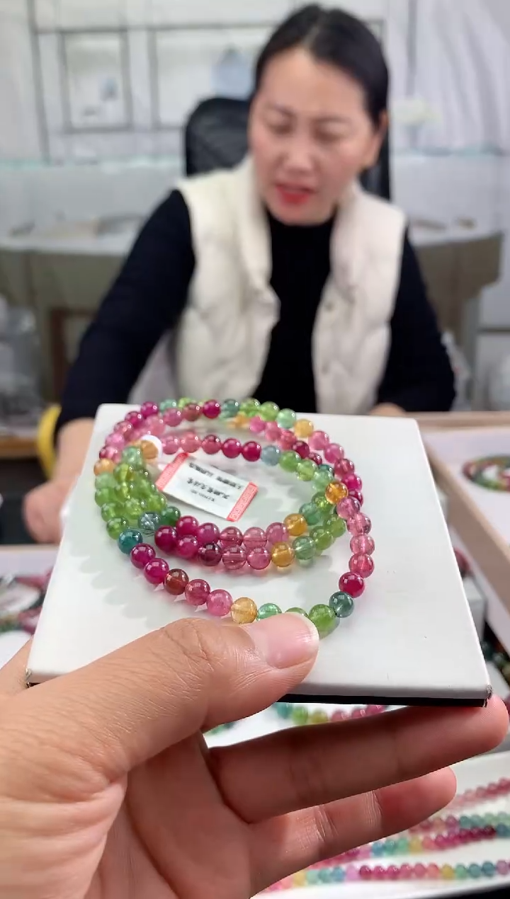 【闪购商品】碧玺手串未镶嵌多样性发一条