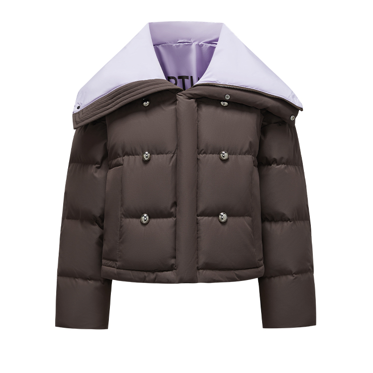 【芊芊专属】翻领羽绒服2023冬季新款面包服保暖短外套Y427307105