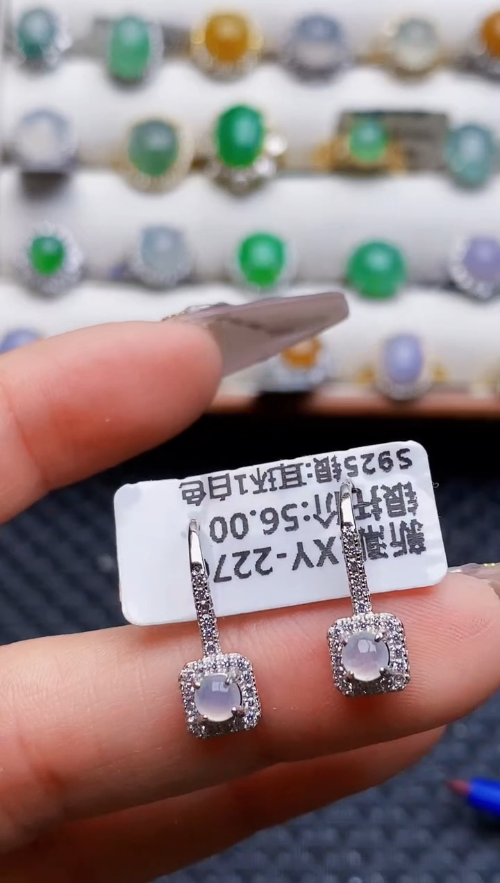 银S925镶嵌戒指翡翠1435