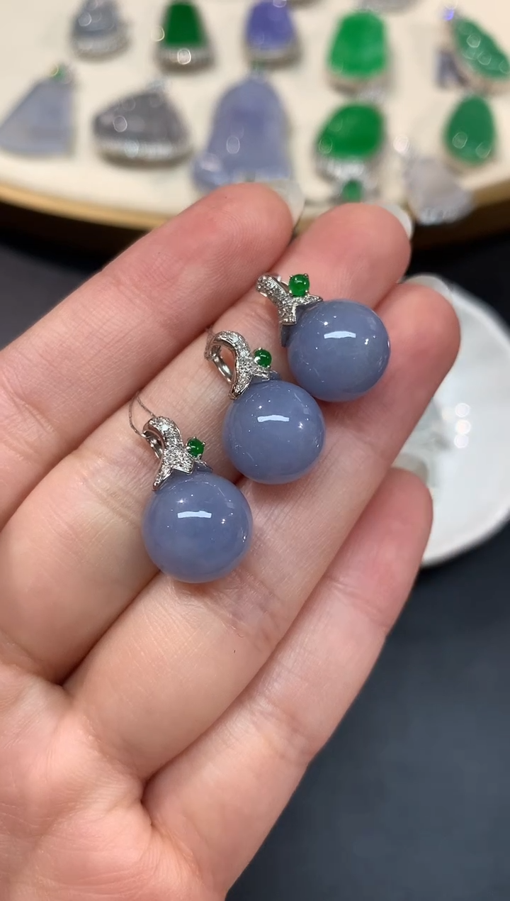 【闪购商品】翡翠吊坠(不含链)18K金镶嵌A504多样性发一件|2980