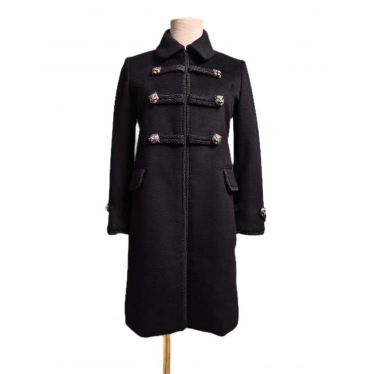 古驰/大衣/95新/丝缎、羊毛、亮片/[251125MS0025]
