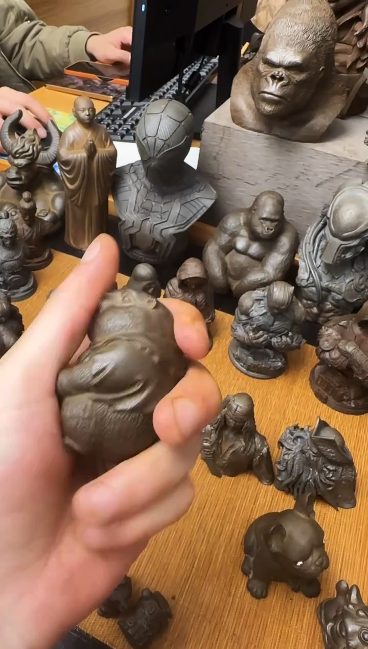 铁实心铁艺摆件~~土拨鼠（锈色）