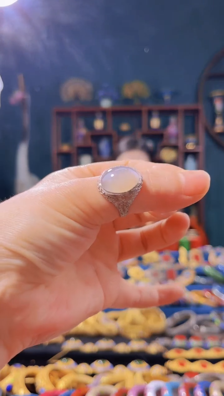 【闪购商品】非遗技艺 花丝戒指 白