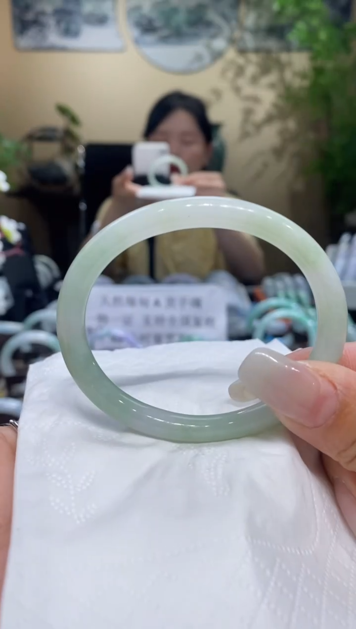 翡翠手镯未镶嵌翡翠55-56