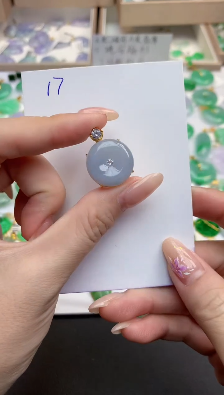 颈饰未镶嵌翡翠天然缅甸A货翡翠