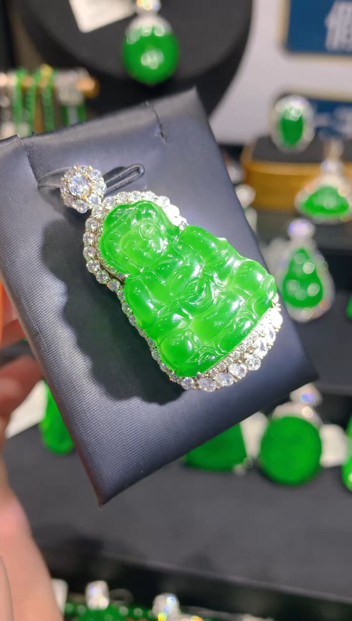 翡翠银S925镶嵌颈饰5一季