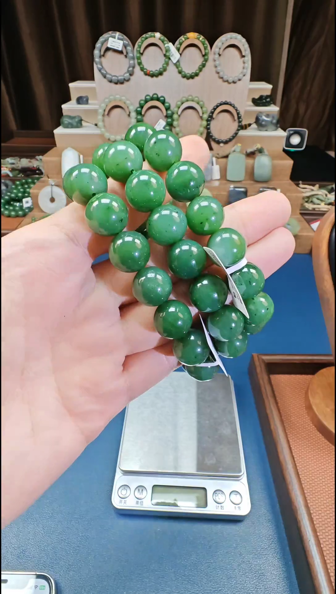 银S925镶嵌手链和田玉多样性发货拍一发一