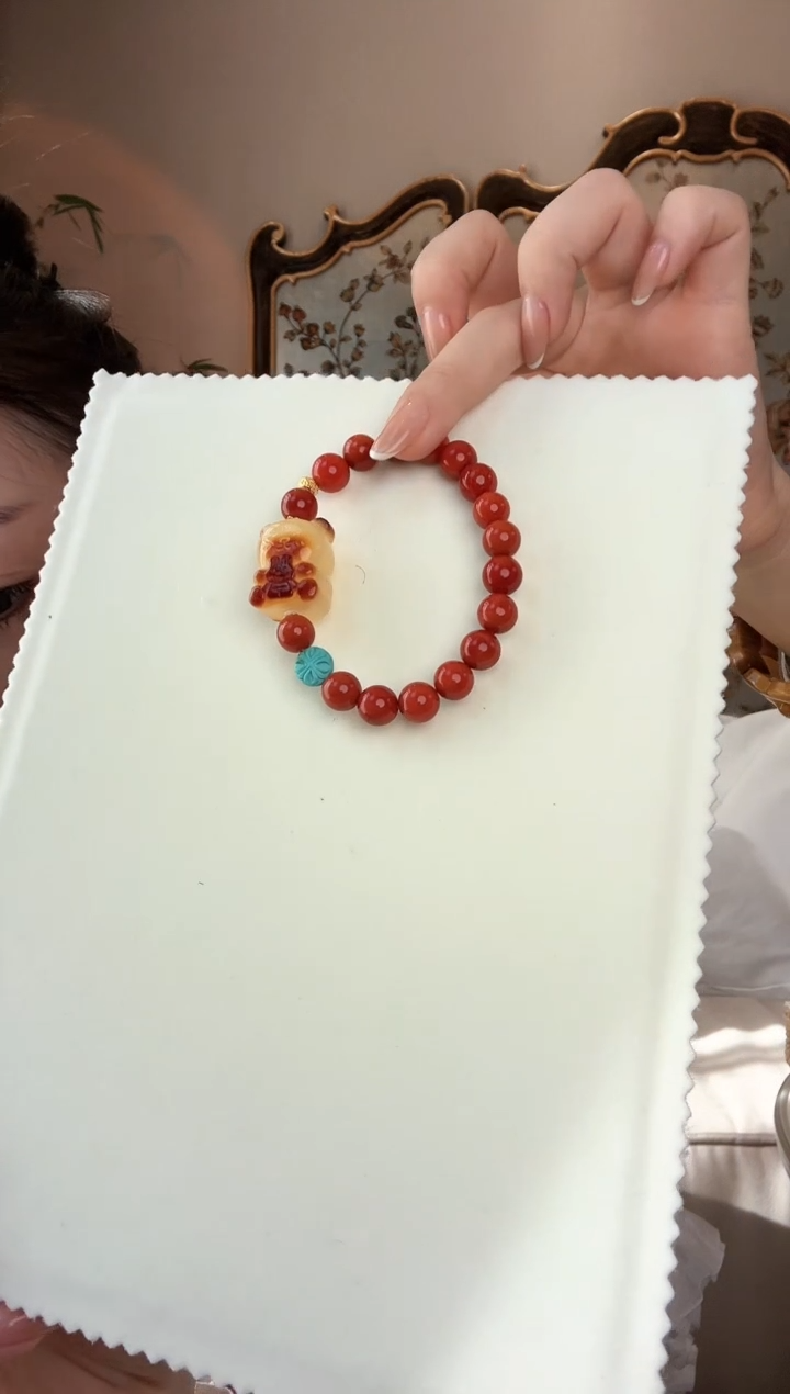 【闪购商品】南红玛瑙手链未镶嵌南红手链蜜蜡熊