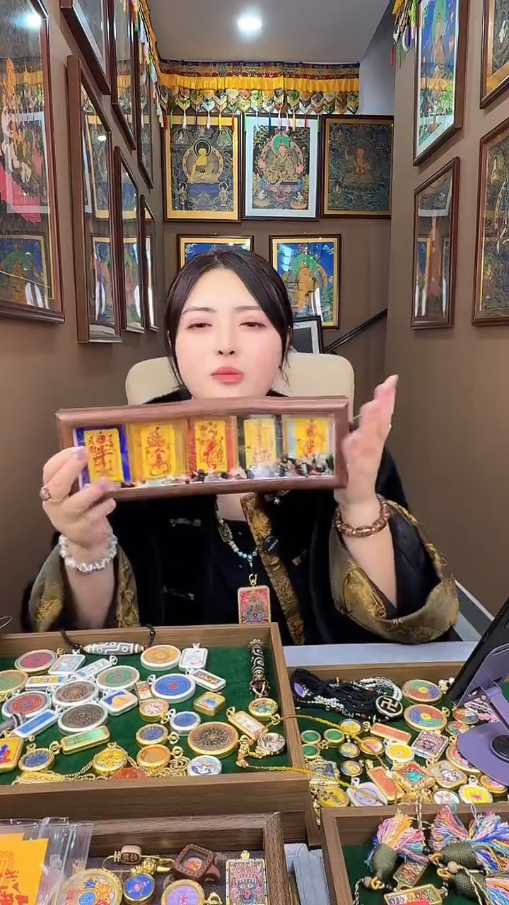 吊坠五道符咒摆台-道道纯手绘