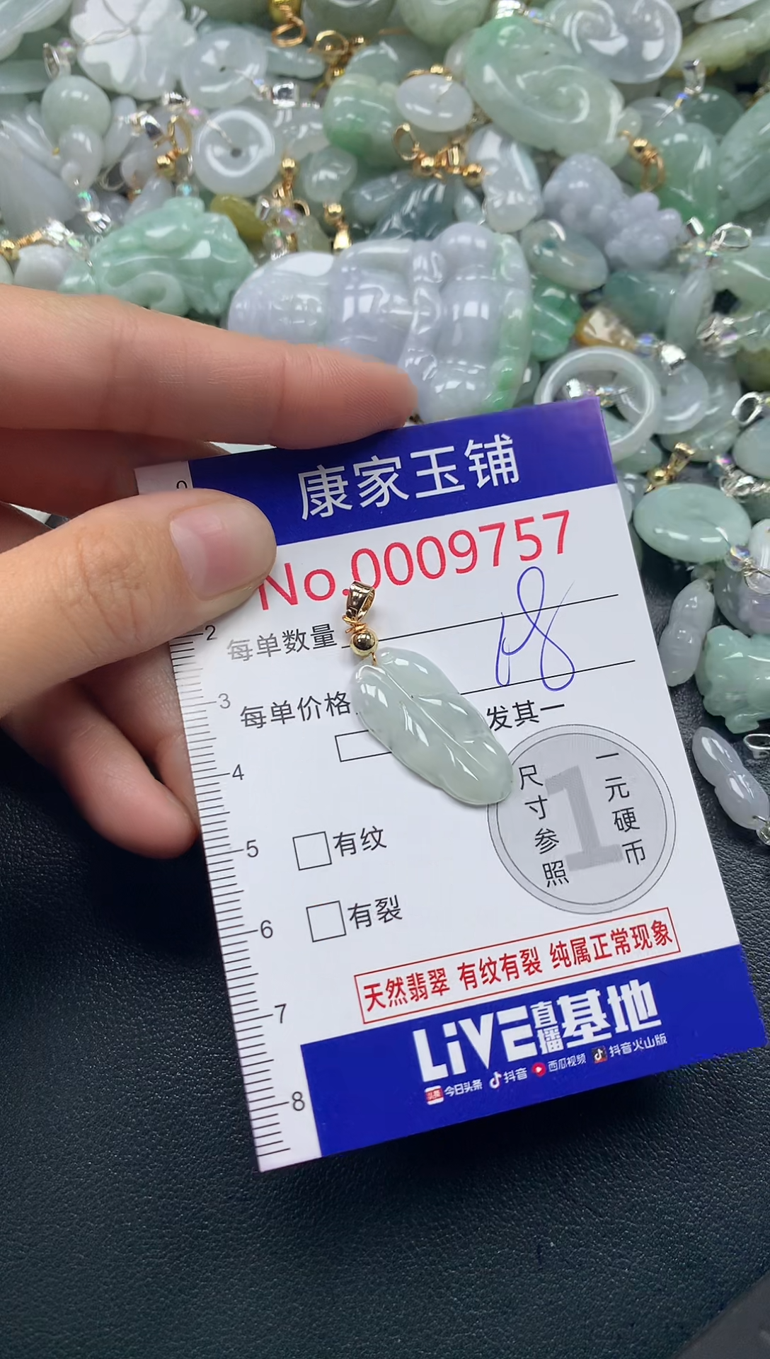 颈饰未镶嵌翡翠9757