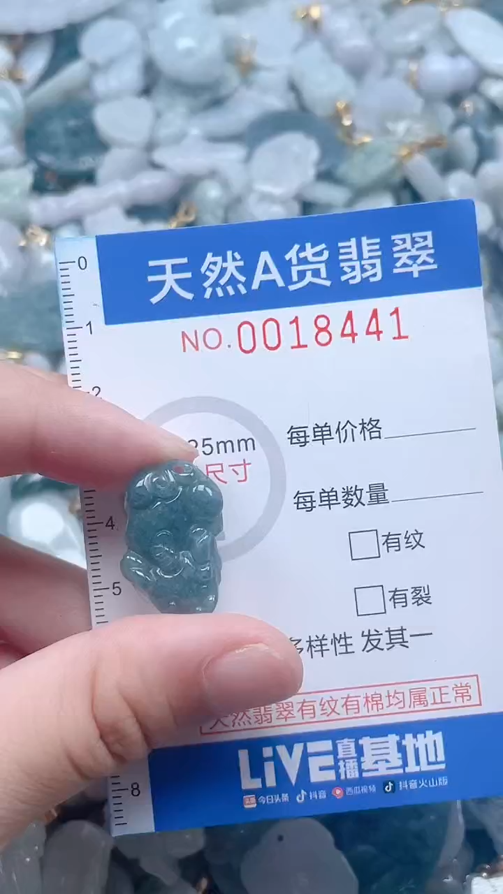 翡翠未镶嵌吊坠(不含链)1