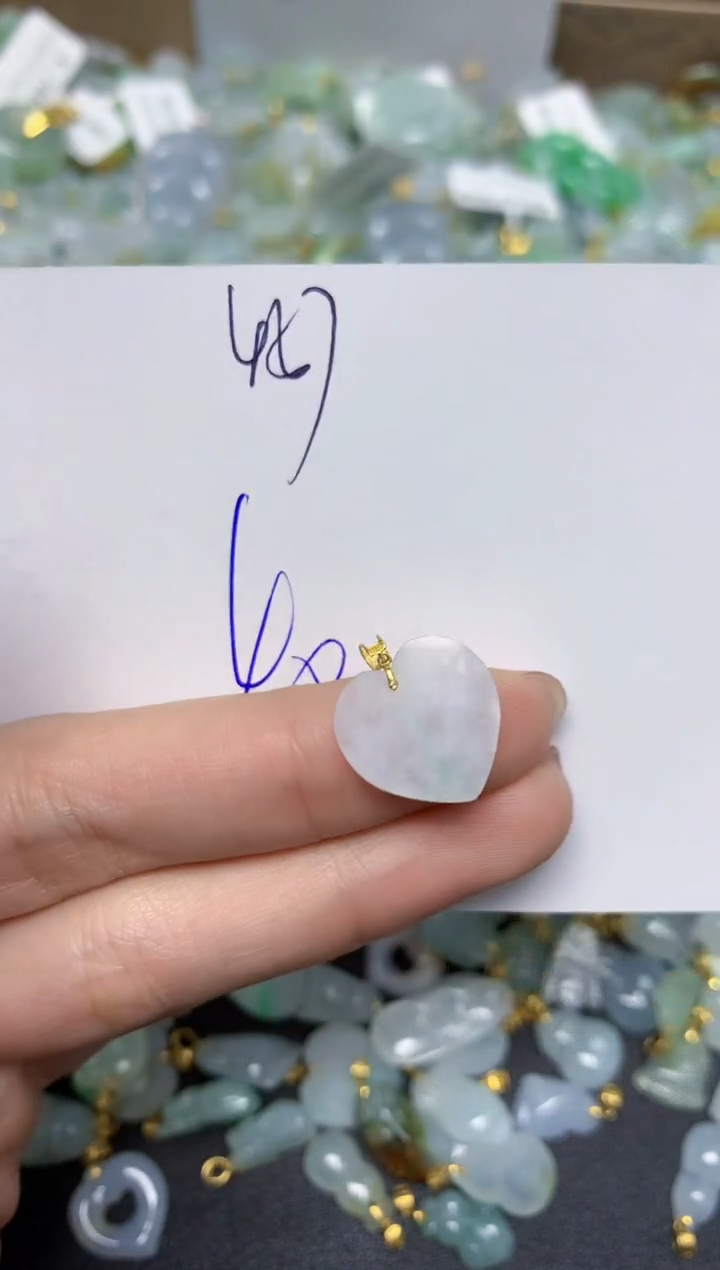 【闪购商品】翡翠颈饰18K金镶嵌 天然翡翠A货