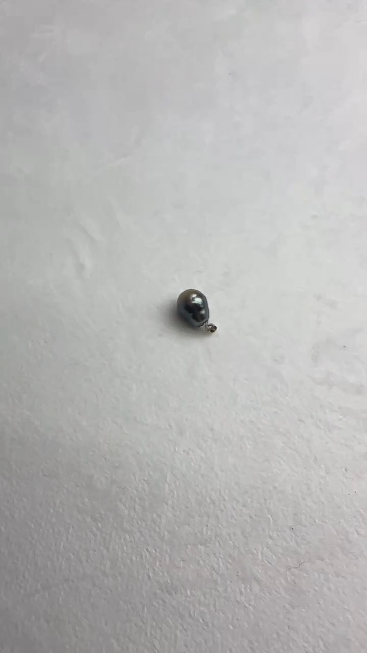 18K金镶嵌吊坠(不含链)海水珍珠16号  大溪地黑珍珠吊坠