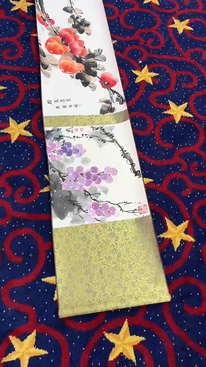国画李春现/柿子三米