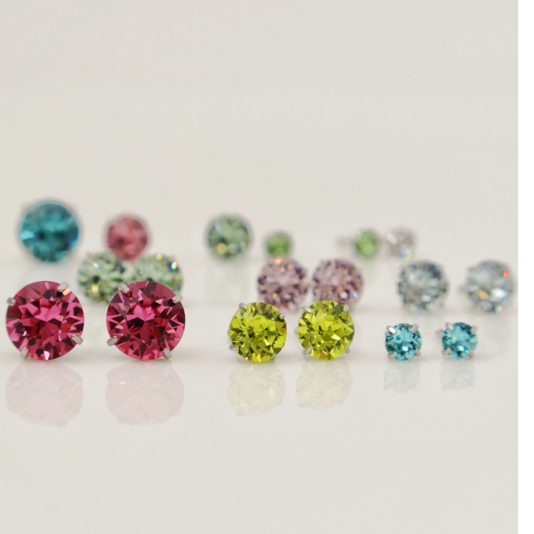 钛钢耳饰 华子耳钉-亏米拍一只发6只】颜色自选—耳蜗耳骨钉养耳洞