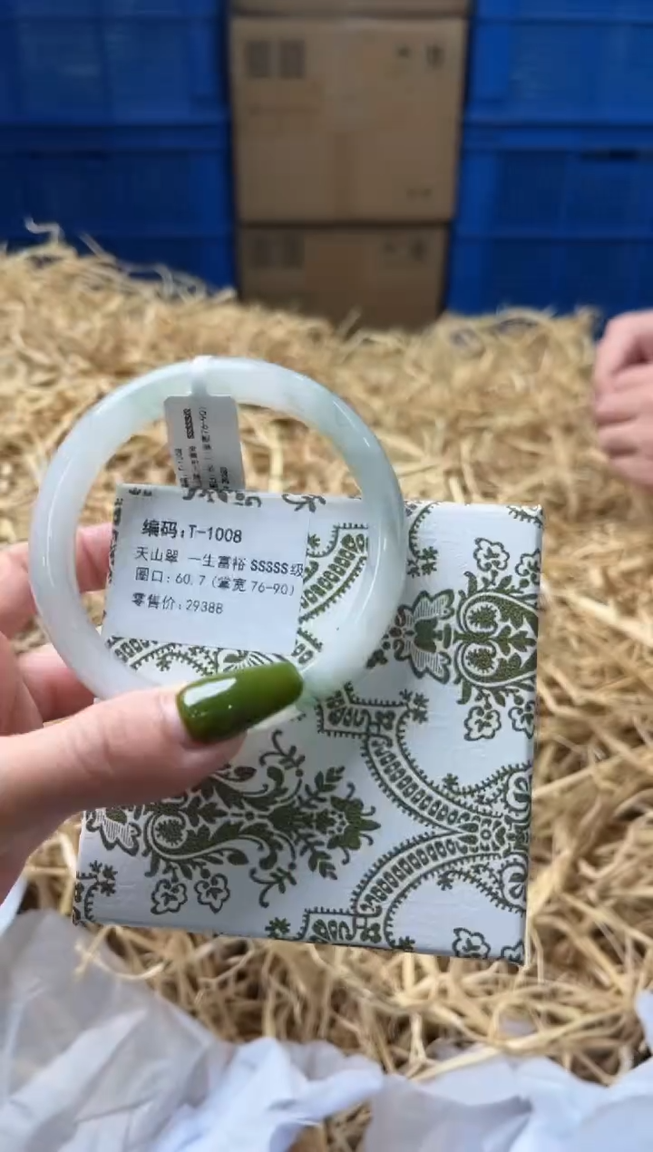未镶嵌手镯石英质玉T1008