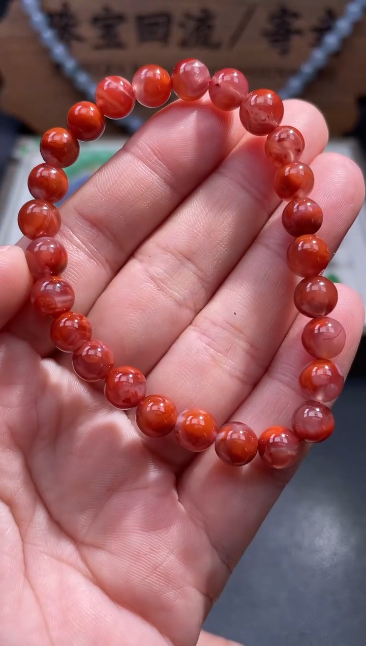 【闪购商品】南红玛瑙珠串未镶嵌64.........