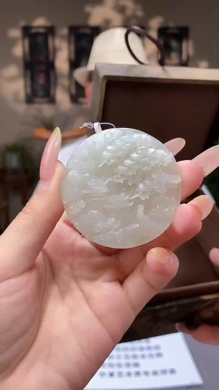 和田玉未镶嵌颈饰C059
