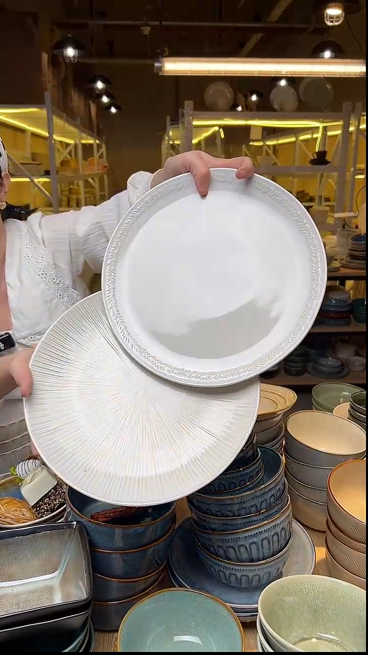 瓷340外贸尾货窑变釉下彩默认瑕疵