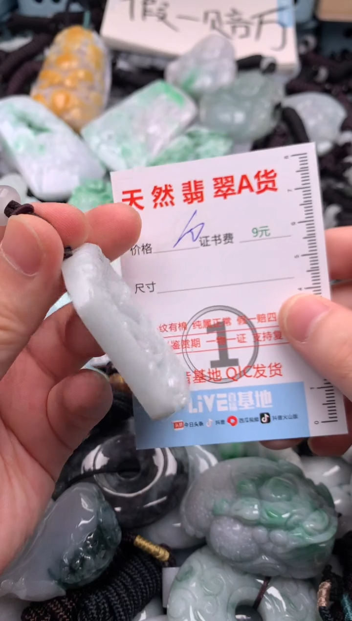 翡翠未镶嵌吊坠(不含链)1