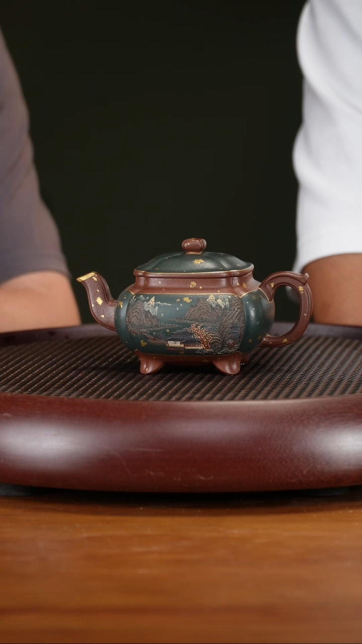 茶壶紫砂129SC玉方 老紫泥