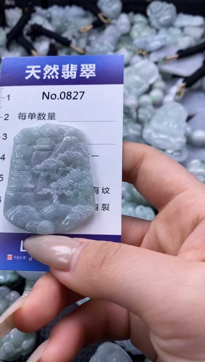 【闪购商品】翡翠颈饰未镶嵌缅甸A货翡翠0827