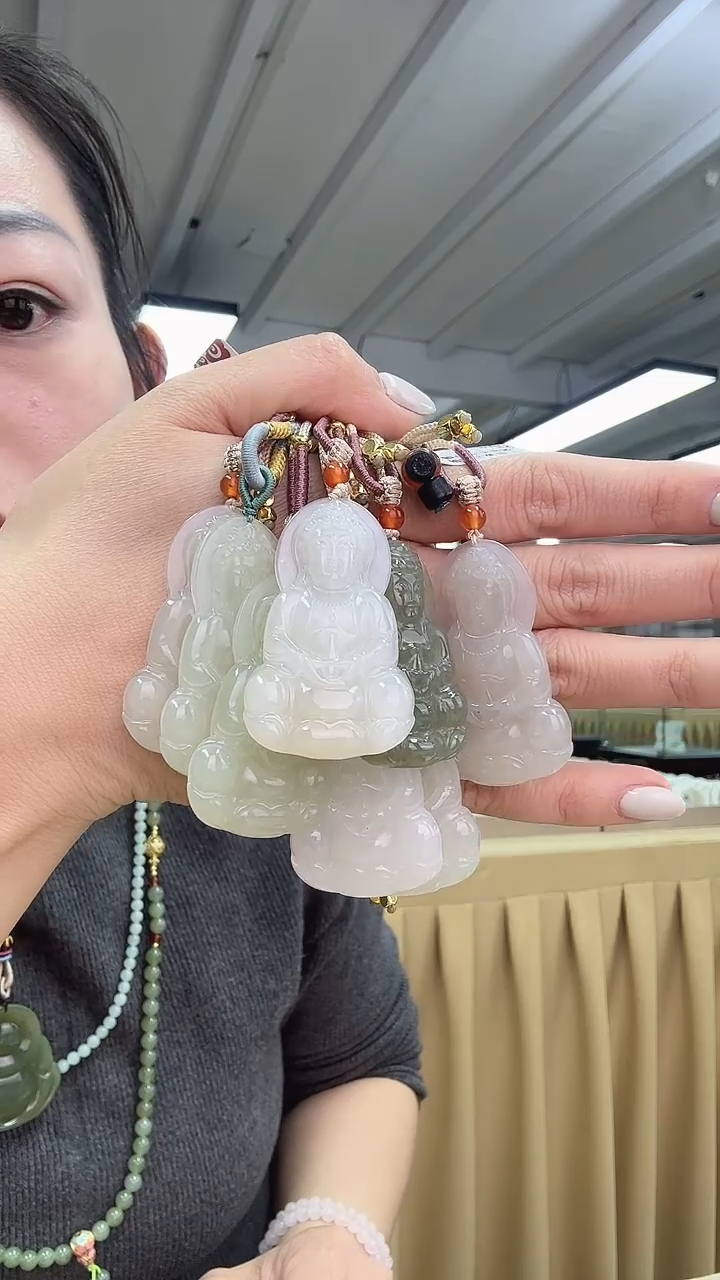 吊坠(不含链)未镶嵌和田玉和田玉观音拍一发一