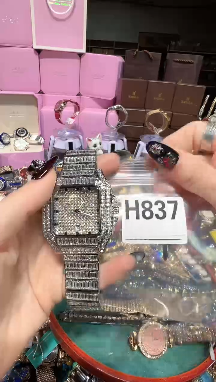 石英机芯不锈钢不锈钢直播定闪专用