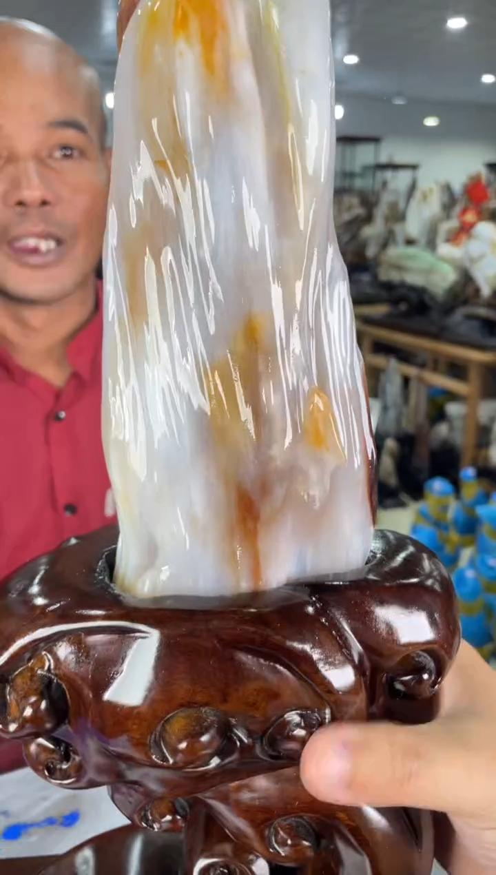 硅化玉未镶嵌摆件13