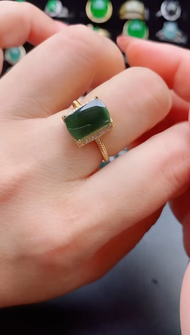 【闪购商品】翡翠戒指银S925镶嵌1211212