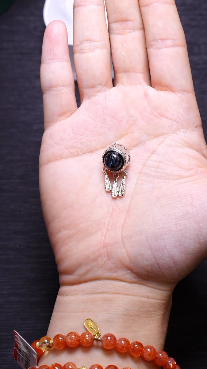 【闪购商品】木变石配件合金Q037彼得石配件