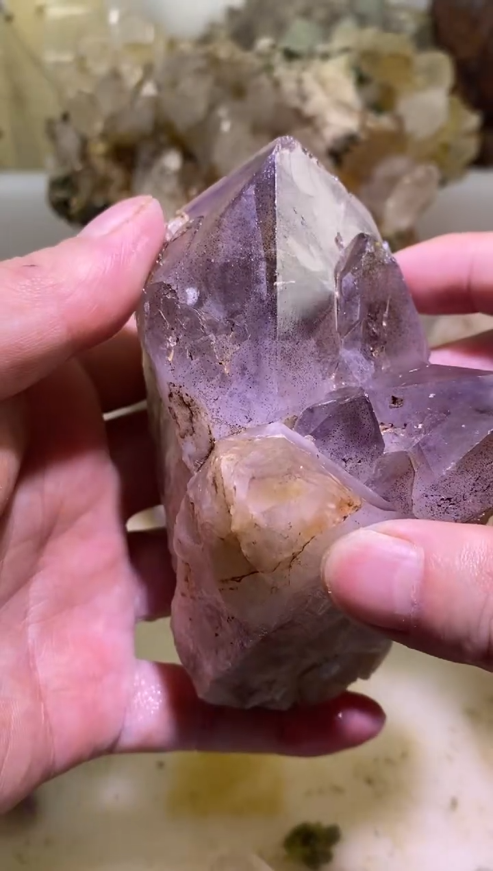 未镶嵌珠宝半成品水晶95号405g四川美姑超七花园水晶