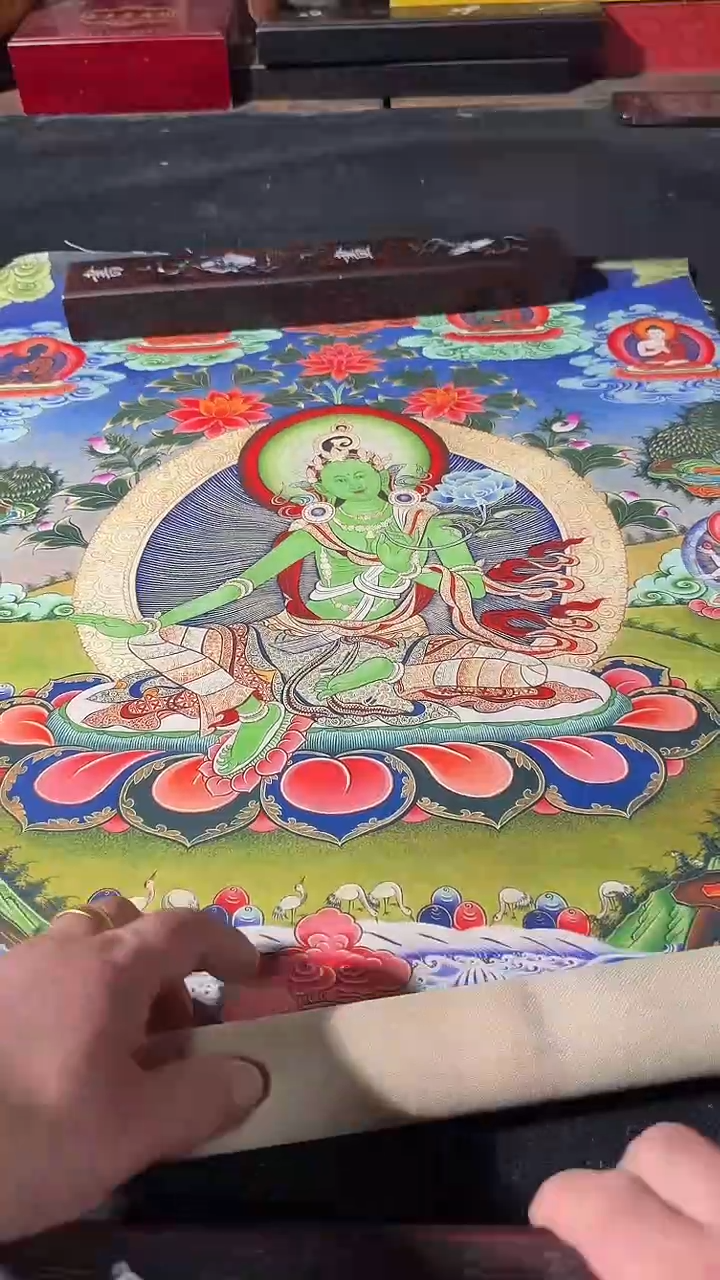 卷轴画藏式珍藏彩绘艺术馆123