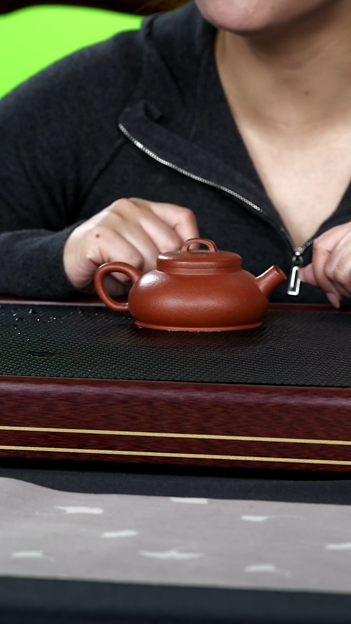 茶壶紫砂紫砂壶11 红降坡 180cc