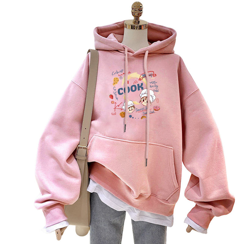 加厚加绒 男女同款无性别 宽松连帽卫衣韩版2025秋冬新品1319爆单