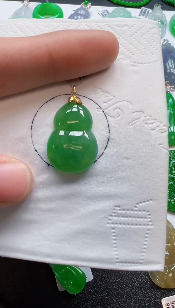 【闪购商品】定制翡翠18K金镶嵌950元